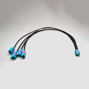 Automotive FAKRA Cable Z Code Waterblue Female to Female 1.5m High Speed RG174 <b>Wire</b> for GMSL GMSL2 <b>Camera</b> ADAS System - Product Image 3