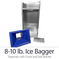 Ensacheuse à glace en acier inoxydable personnalisée pour sacs à glace en plastique et en fil métallique