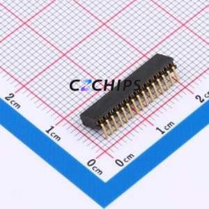 X1311FR-15-C43D24 Pin Socket Bent Lead Through Hole,P=1.27mm Connector 1x15P 1.27mm Square Hole Right Angle Insert - Product Image 2