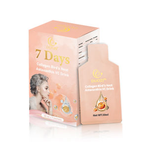 Bebida de Colágeno Activo DUOZI con Nido de Pájaro, Astaxantina y Vitamina C para Aclarar la Piel, Elasticidad y Antienvejecimiento, Resultados en 7 Días, Sobres de 30 ml - Product Image 1