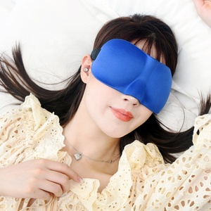 Fundas de espuma viscoelástica para dormir, mascarilla 3D cómoda de lujo con tapones para los oídos - Product Image 2