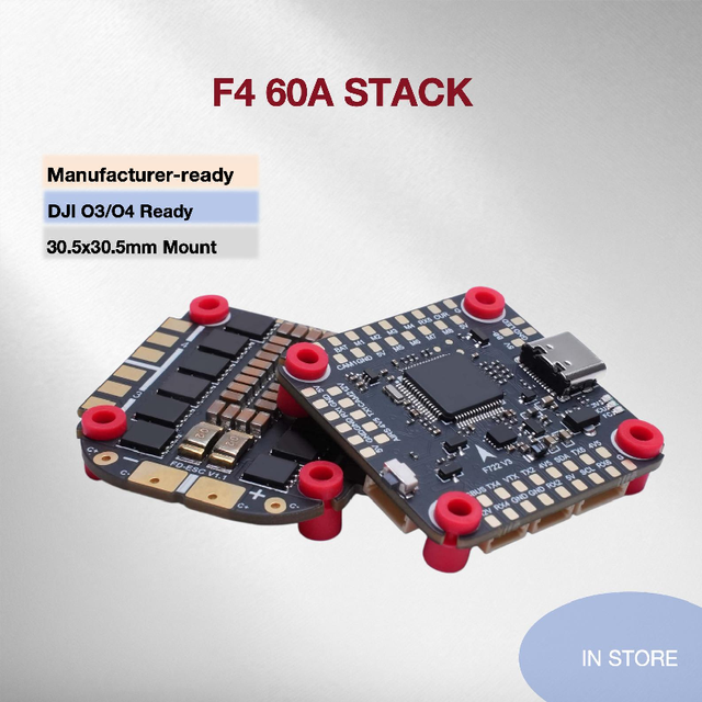 Original F405 V3 V4 Flight Controller & 60A 4-in-1 ESC Stack for PFV Drone Parts Metal DIY Parts for Freestyle Stack