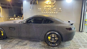 1.3 * 17m哑光钻石闪光黑色乙烯基无气泡哑光时尚乙烯基汽车包装贴纸 - Product Image 5