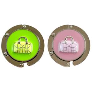 Cadeau promotionnel à bas prix vente en gros de sac à main pliable en métal avec logo en époxy personnalisé tendance pour dame crochet pour sac de <span class=keywords><strong>table</strong></span> - Product Image 4