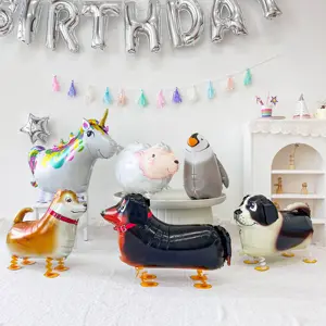 新しい子供のおもちゃヘリウムウォーキング動物バルーン卒業誕生日パーティーの装飾かわいいペットヘリウムバルーン子供のためのおもちゃ