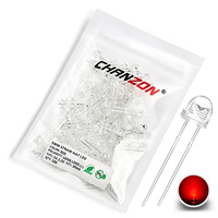100 Uds 5mm LED Diodo Emisor sombrero de paja Micro indicador blanco cálido rojo verde azul amarillo naranja UV Rosa RGB intermitente 3V bombilla DIY