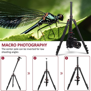 Uegogo chuyên nghiệp nhôm nặng nhiệm vụ DSLR Máy ảnh đứng xách tay có thể điều chỉnh overhead <span class=keywords><strong>tripod</strong></span> cho du lịch - Product Image 3