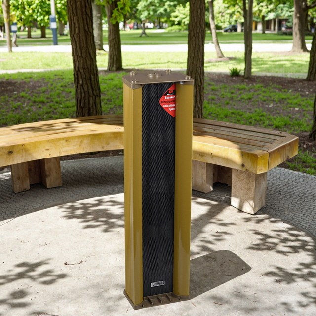 HD-111 Durable Outdoor Waterproof Column Speaker, Perfect for Square, Park, Industrial Area and Warehouse