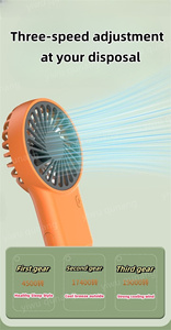 Gran oferta ventilador portátil recargable de mano pequeño ventilador de refrigeración por aire - Product Image 4
