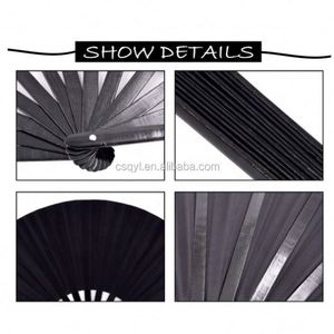 Abanico Plegable de Bambú Personalizado con Logotipo 2025, 33 cm, Colorido, Publicitario, DIY, Regalo Promocional - Product Image 5