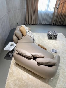 Sofá Esquinero Curvo Saint-Germain <span class=keywords><strong>Poliform</strong></span>, Estilo Wabi-Sabi para Espacios Pequeños, Sofá de Diseño para Sala de Estar - Product Image 2