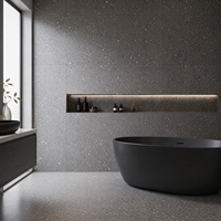Revêtement de sol en terrazzo architectural, dalle de terrazzo faite à la main, dalles de terrazzo en pierre naturelle, matériau d'intérieur pour appartement de luxe