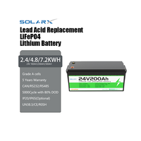 Batteries solaires de stockage d'énergie 24V 200Ah, batteries au plomb-carbone Pb-C TNC, batteries au plomb-acide, stockage d'énergie domestique, Lifepo4