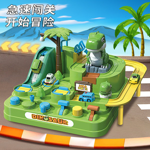 Christmas Adventure Car Track Set With Light Music <b>Slide</b> For Kids 3-6 Educational Toy - Product Image 3