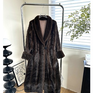 Manteau en fausse fourrure de luxe épaisse de haute qualité pour femmes, collection automne-hiver 2025, fabrication sur mesure - Product Image 3