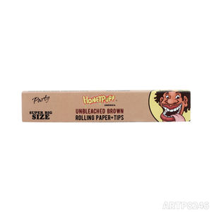 Custom Logo 220*66mm Natural Wood Pulp <b>Brown</b> Color Super Size With Filter Tips <b>Paper</b> For Smoking <b>Rolling</b> <b>Paper</b> Wholesale - Product Image 2