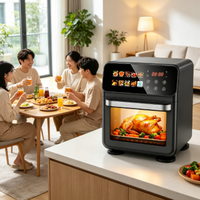 Four à Friture Verticale Rectangulaire 6L avec Panneau Tactile Numérique, Fenêtre Visible et Circulation d'Air Chaud à 360° – Appareil de Cuisson Domestique pour la Cuisine
