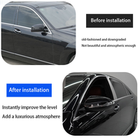 Garniture de vitre latérale chromée de luxe moderne pour Mercedes-Benz Classe S W221 à W222 W223, accessoires extérieurs, garniture de vitre chromée pour voiture
