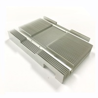 Pendingin Radiator Sirip Aluminium Hitam Universal Berkualitas Tinggi, Presisi, Terbaik, Murah, dan Dapat Disesuaikan untuk Elektronik Daya