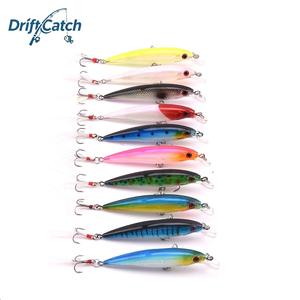 <span class=keywords><strong>Ensemble</strong></span> de leurres artificiels Minnow 10 couleurs, 9 cm, 8 g, hameçons triples pour la pêche au bar, à la truite, au saumon, au poisson-chat - Eau douce et eau salée - Product Image 1