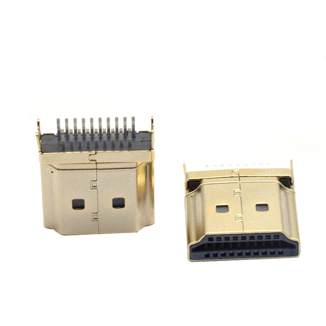 19 PIN Male Connector Mounting Type a High Definition Multimedia Interface Usb SMT Type a Male Gold Plated H-D-M-I Connector