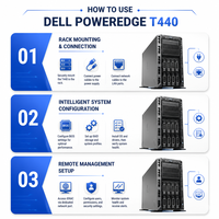 Nuevo Servidor en Torre Dell PowerEdge T440 Original, Doble Intel Xeon Escalable, RAM DDR4, Almacenamiento SAS SATA, en Stock