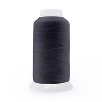 Hongqiao 300D # 30 fils à coudre en polyester mercerisé à filament continu, teints, haute ténacité, écologiques, 100g, bonne élasticité