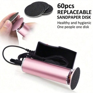 Nouvel appareil électrique anti-callosités pour les pieds, lime électrique à vitesse réglable, 60 disques de papier abrasif de rechange, ponceuse électrique pour les pieds - Product Image 5
