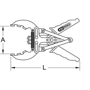 KS เครื่องมือคีมแหวนลูกสูบ, Ø80-120mm - Product Image 3