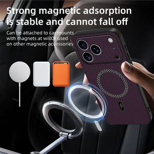 Funda <span class=keywords><strong>de</strong></span> Teléfono Mate <span class=keywords><strong>de</strong></span> Lujo con Textura Antipolvo para <span class=keywords><strong>iPhone</strong></span> 17 Air 16E 16 15 14 13 12 Pro Max 11 Plus, Cubierta Magnética para Carga Inalámbrica - Product Image 2