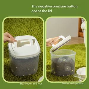 Contenedor de Alimentos para Mascotas ANYA con Tapa Sellada, Dispensador Hermético para Almacenamiento de Granos, para Perros y Gatos, Conserva la Comida Seca Fresca, 5.6L 11.2L - Product Image 3