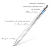 Stylet capacitif universel actif, crayons tactiles, attraction magnétique, corps en aluminium, batterie Li-polymère pour iPhone Android
