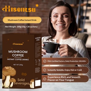 Marque Blanche Poudre de Complexe de Champignons 7 en 1 Biologique Reishi Crinière de Lion et <span class=keywords><strong>Café</strong></span> Instantané aux Champignons 5 en 1 200g - Product Image 3