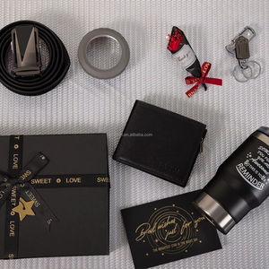 Elegante Set regalo da uomo per <span class=keywords><strong>marito</strong></span>-7 pezzi per cintura a portafoglio in pelle Combo con spedizione gratuita - Product Image 1