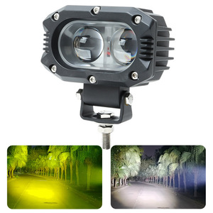 50W 4D doppio colore moto fendinebbia luce ausiliaria anabbagliante led luce da lavoro per autocarro altro accessorio luce auto - Product Image 3