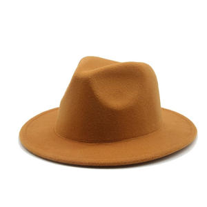 Sombrero <span class=keywords><strong>de</strong></span> fieltro <span class=keywords><strong>de</strong></span> Bowler Vintage clásico flexible <span class=keywords><strong>de</strong></span> ala ancha para niños y niñas, gorra <span class=keywords><strong>de</strong></span> vaquero occidental - Product Image 4