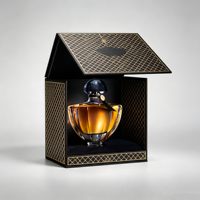 Nouvelle boîte-cadeau cylindrique noire pour parfum, emballage de parfum, boîte-cadeau en carton, boîte-cadeau en papier, ensemble de boîtes-cadeaux