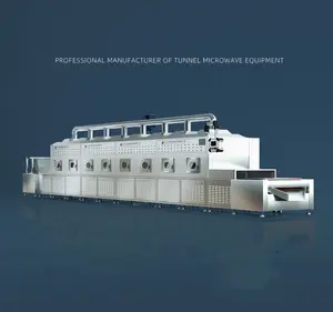 Comercial industrial microondas secagem máquina contínua correia transportadora tipo microondas secador e esterilizador