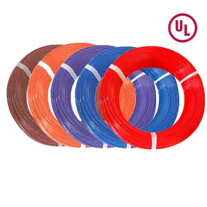 22AWG 16AWG ลวดไฟฟ้าสำหรับเครื่องใช้ไฟฟ้า18AWG 20AWG UL1007ฉนวน PVC 24AWG สายตะขอขึ้น