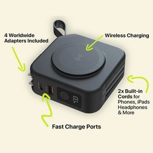 Cargador Rápido PD22.5W Personalizado de Buena Calidad al por Mayor, Banco de Energía Inalámbrico MagSafe de 10000 mAh, Blanco, ABS, Adaptadores Universales para AU, EU, UK, US - Product Image 2