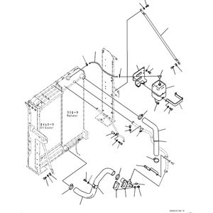 <span class=keywords><strong>PC400</strong></span>-8 PC450-8 208-03-75470 208-03-75481 escavatore komatsu tubo flessibile dell'acqua di alta qualità radiatore su e giù tubo flessibile - Product Image 2