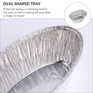 Contenedor Rectangular Desechable de Aluminio para Alimentos, Apto para Uso Alimentario, con Tapa de Plástico PET, Capacidad de 1000 ml, para Hornear y Cocinar - Product Image 3