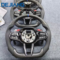 Volant de direction chauffant à vibrations en fibre de carbone CS avec LED pour BMW F10 F30 G30 G31 G32 X5 G01 G02 G87 M3 G80 M4 G42 G20 Modification