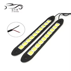 Mini Dual Led Flexible COB Dual Color Blanco Amarillo Adorno Luces Ojo De Aguila DRL Conducción Lámpara antiniebla Luz Led Flexible - Product Image 2