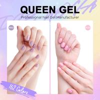 ICE NOVA Queen 162 couleurs paillettes brûlure paillettes vernis Hema/Tpo/Hpma gratuit végétalien 10ml/15ml/1kg en vrac usine vente Gel vernis