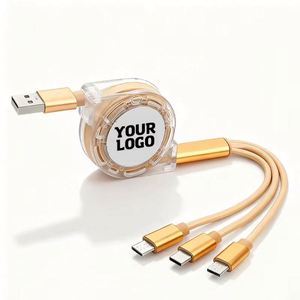 Promotion Retractable Multipurpose Charging 3 in <b>1</b> Usb Cable Logo Custom Promotional <b>Gifts</b> - Product Image 1
