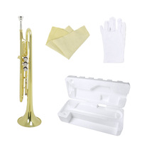 B Flat Brass Play Professionally Three Tones Musical Instruments for Band Instrument Brass