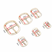 Boucles à ardillon métalliques rondes de 13/15/19/25/32/38 mm pour ceintures, chaussures et sacs – Accessoires de réglage