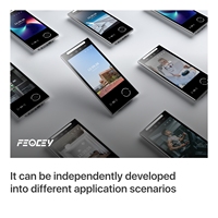 Sistema de Control de Acceso Biométrico con Videoportero Impermeable Feocy FCV4906, Escáner de Reconocimiento Facial con Función de Detección de Movimiento
