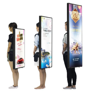 Newly Advertising LED Backpack Billboard Light Boxes Equipment on Advertising outdoor Walking message advertising billboard